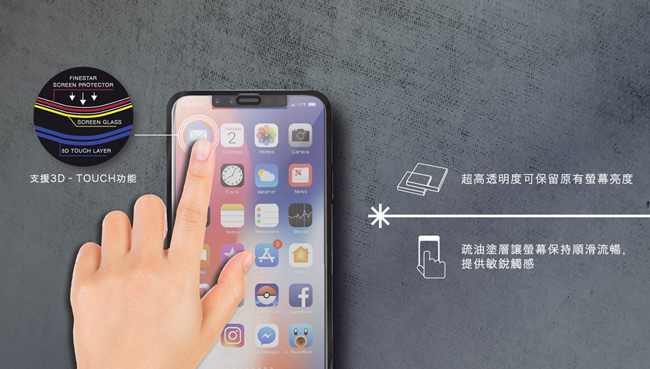 【Finestar】APPLE iPhone Xs Max 3D滿版玻璃貼