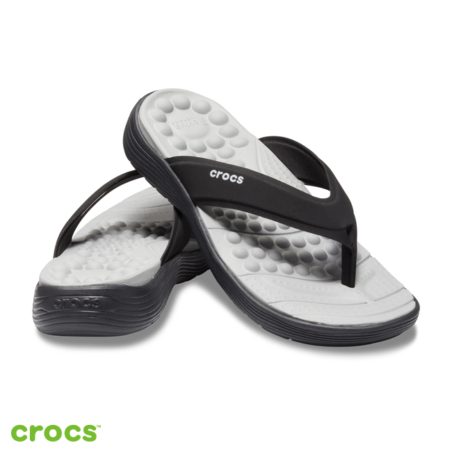 Crocs 卡駱馳 (女鞋) Reviva 女士人字拖 205473-060