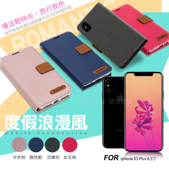 Xmart For iphone XS MAX 6.5吋 度假浪漫風皮套