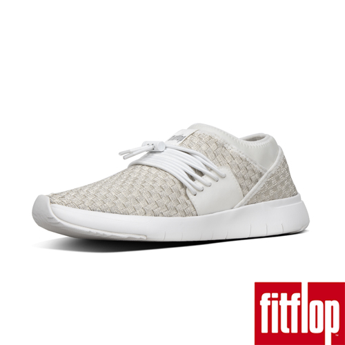 FitFlop STRIPKNIT LACE UP SNEAKERS-都會白