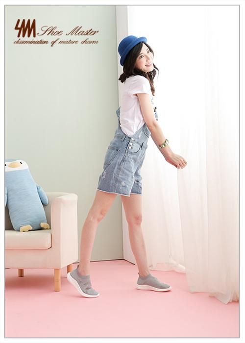 SM-獨特燕尾圖案鞋襪縮口休閒鞋