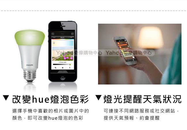 飛利浦 PHILIPS LIGHTING Hue無線智慧照明 入門系統組 2.0 版