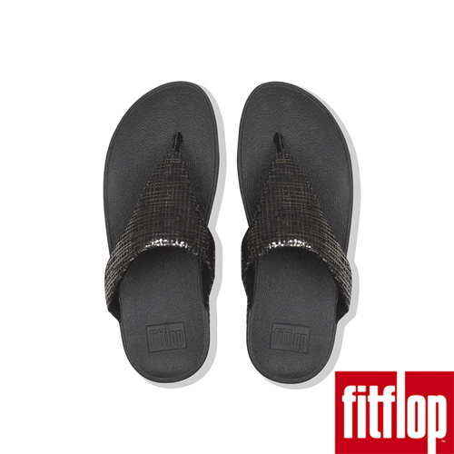 FitFlop CHAIN PRINT夾腳涼鞋黑色