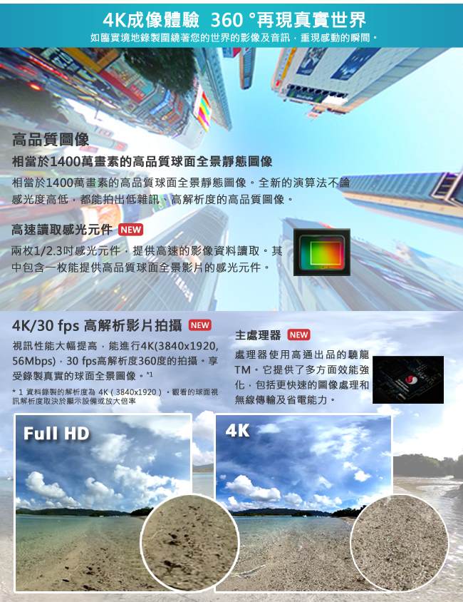 RICOH THETA V 4K王者夜拍機+TW-1潛水機殼組 (公司貨)