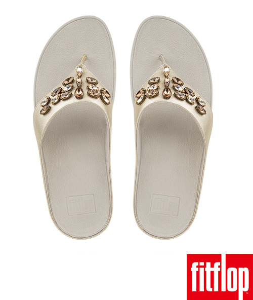 FitFlop TIARARAMA夾腳涼鞋金色