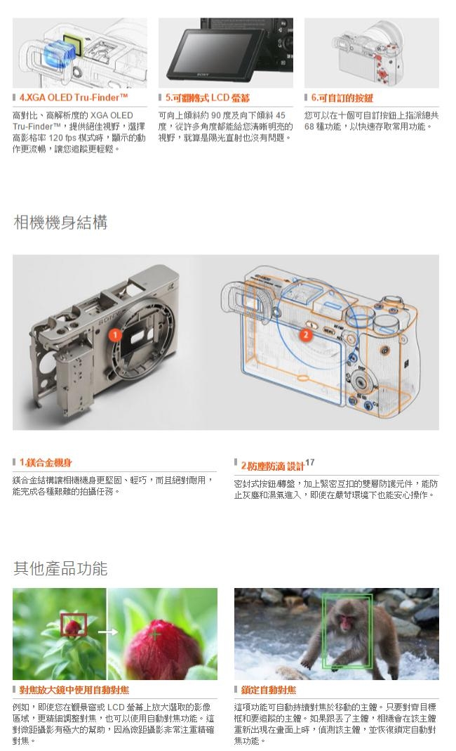SONY ILCE-6500 a6500M 18-135mm變焦鏡組(公司貨)