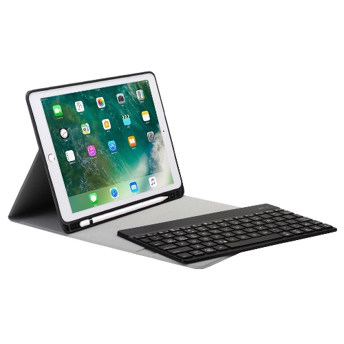 iPad Pro 10.5吋專用尊榮型三代筆槽分離式鋁合金超薄藍牙鍵盤/皮套