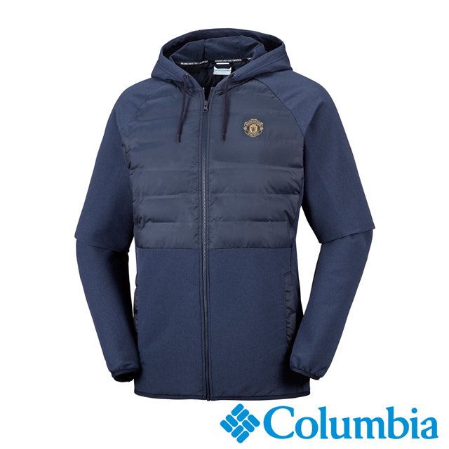 Columbia哥倫比亞 男款-曼聯 連帽外套-藍色