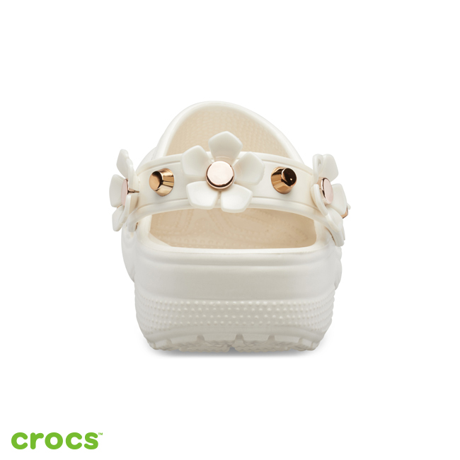 Crocs 卡駱馳 (中性鞋)經典金屬花朵克駱格 205585-159