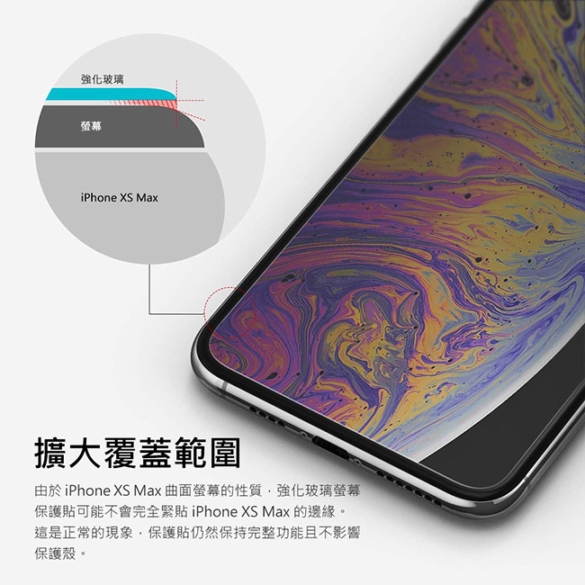 【Ringke】iPhone XS Max [ID Glass] 強化玻璃螢幕保護貼