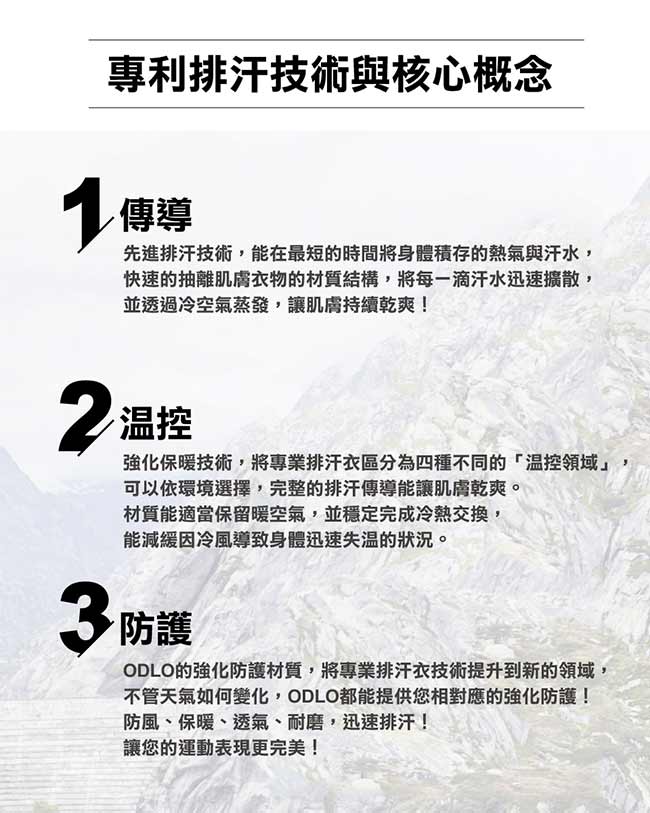 Odlo 銀離子抗菌 保暖型面罩 灰麻花