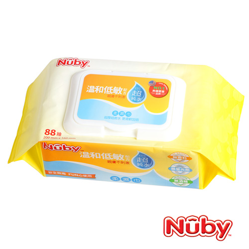 Nuby EDI超純水柔濕巾-88抽/3包(0M+)
