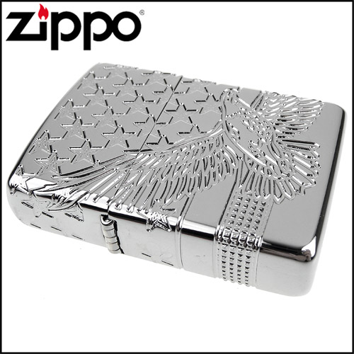 ZIPPO 美系~Patriotic Design-美國國旗與老鷹圖案設計打火機