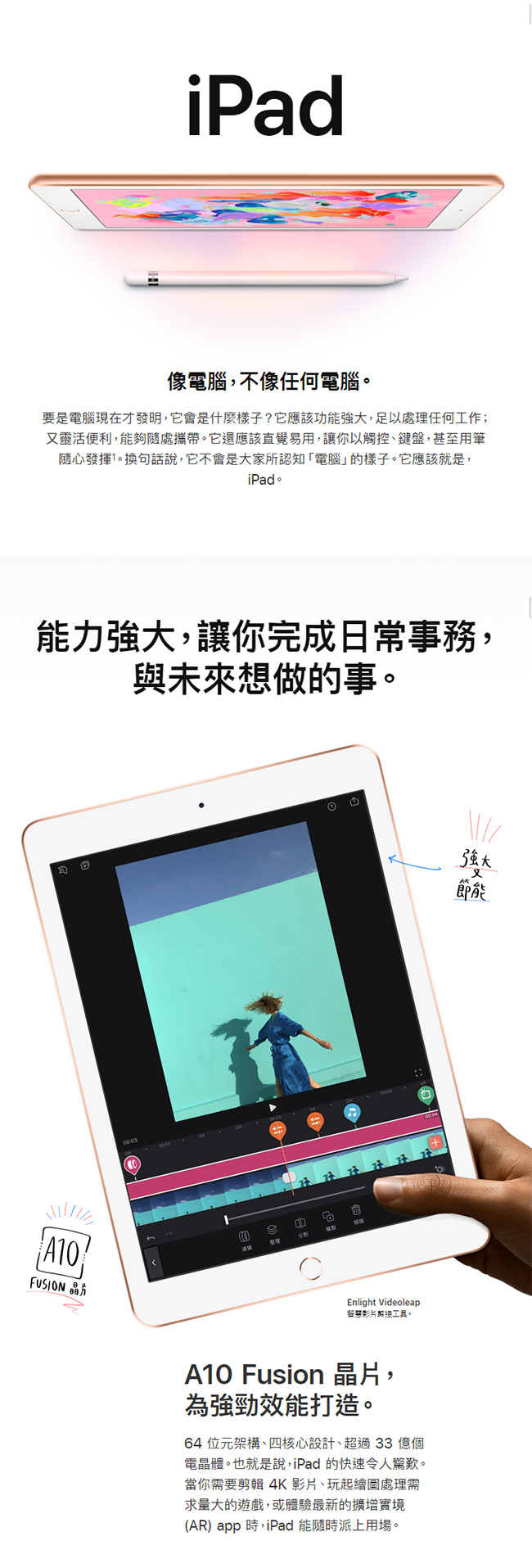 Apple iPad (2018) Wi-Fi 128G 9.7吋平板