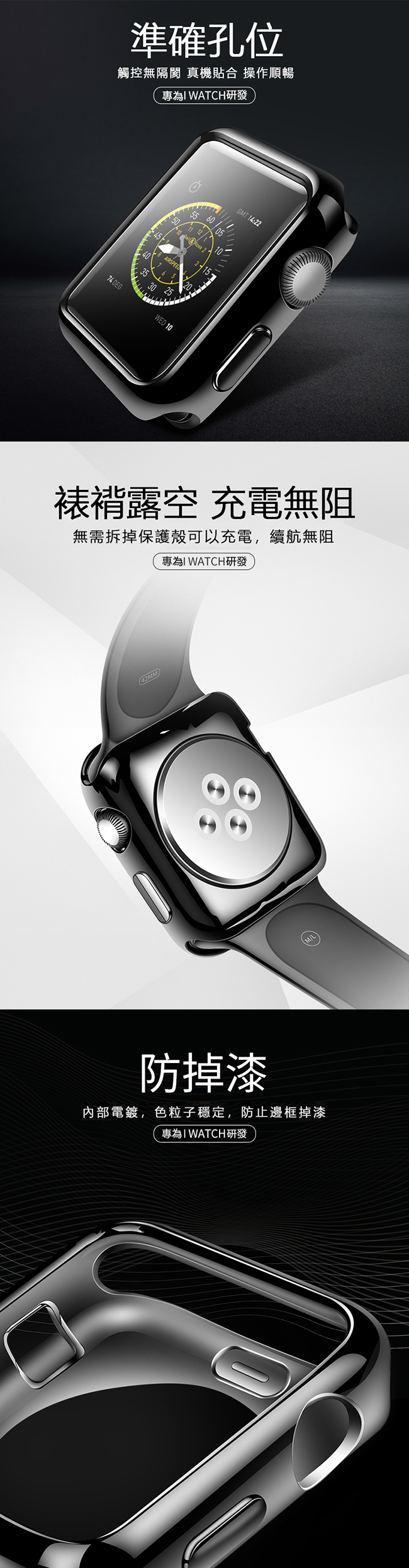 Apple Watch 4代 保護殼 超薄防摔 電鍍全包 硅膠軟殼 手錶保護套