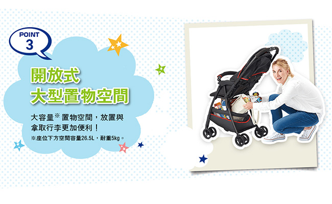 Graco 超輕量型雙向嬰幼兒手推車 輕旅行CITI GO (3色可選)