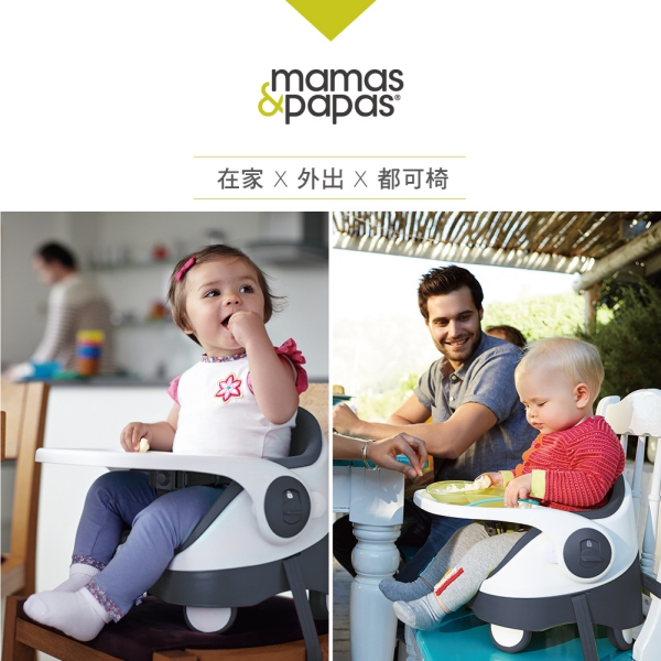 【Mamas & Papas】三合一都可椅/餐椅含玩樂盤-潛艇藍