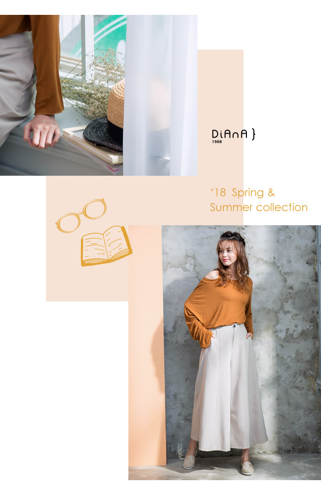 DIANA 漫步雲端焦糖美人款--玫瑰花釦雲彩超軟Q休閒鞋–米