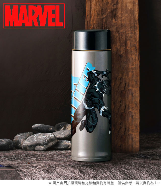 Marvel漫威 黑豹#304不鏽鋼真空輕量保溫瓶400ml(快)