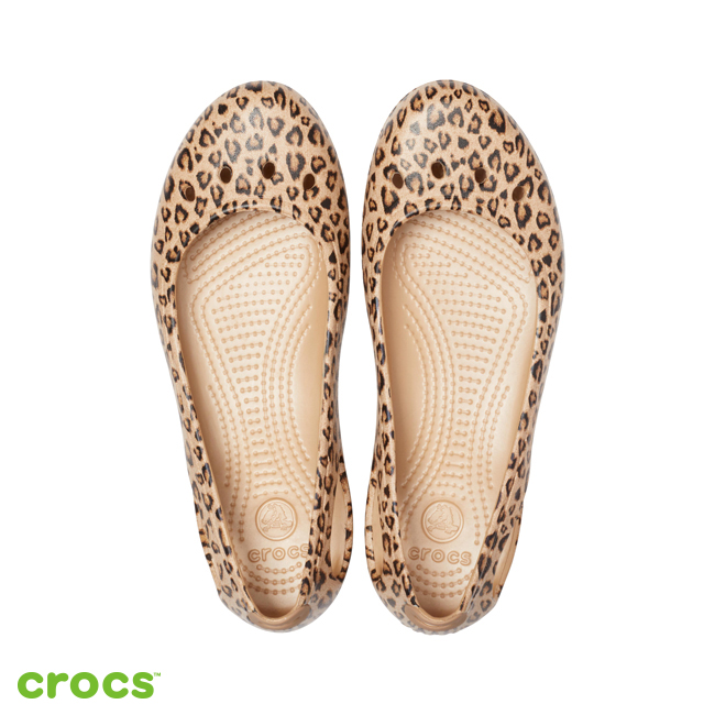 Crocs 卡駱馳 (女鞋) 卡笛印花平底鞋 205862-98R