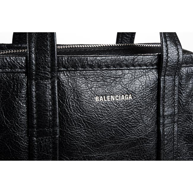 BALENCIAGA 新款BAZAR SHOPPER XS羊皮手提/斜背包 (黑色)