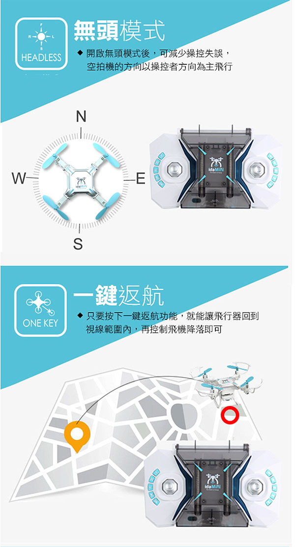 Ida drone mini PRO 迷你空拍機 遙控飛機