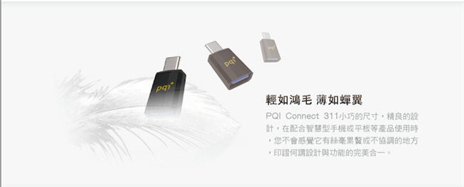 PQI Connect 311 USB 3.1 Type-C轉A 隨身碟轉接頭