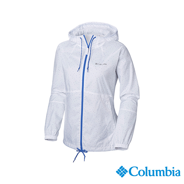 Columbia 哥倫比亞 女款-防潑水風衣-白色 UKR30130WT
