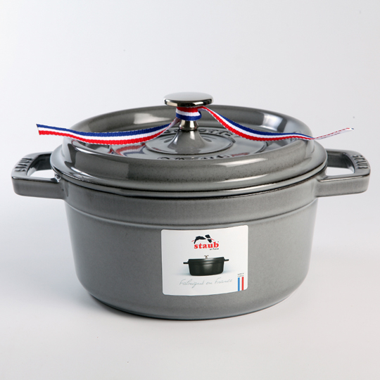 Staub 圓形琺瑯鑄鐵鍋 16cm 1.2L 石墨灰 法國製