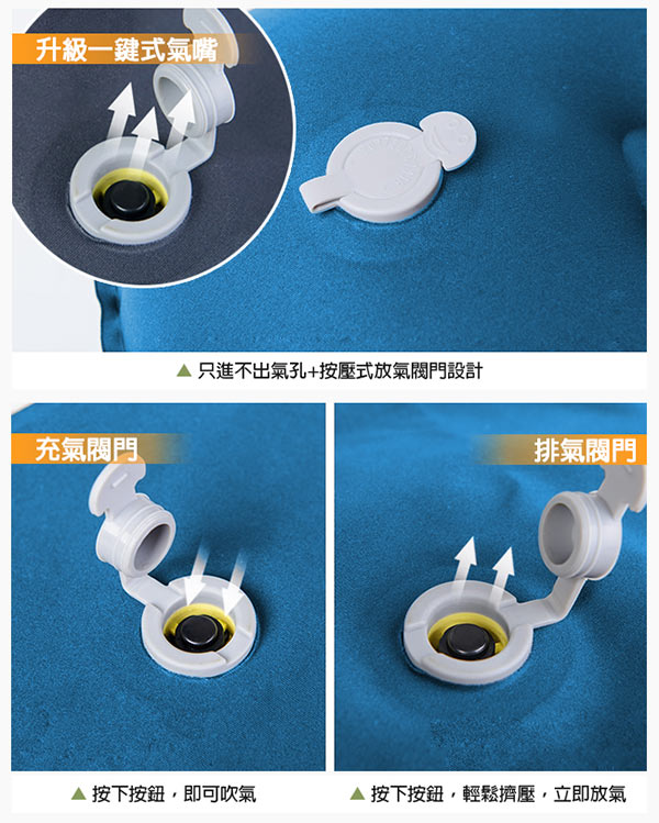 Naturehike TPU超輕量 護頸U型充氣枕 新氣嘴 可可棕-急