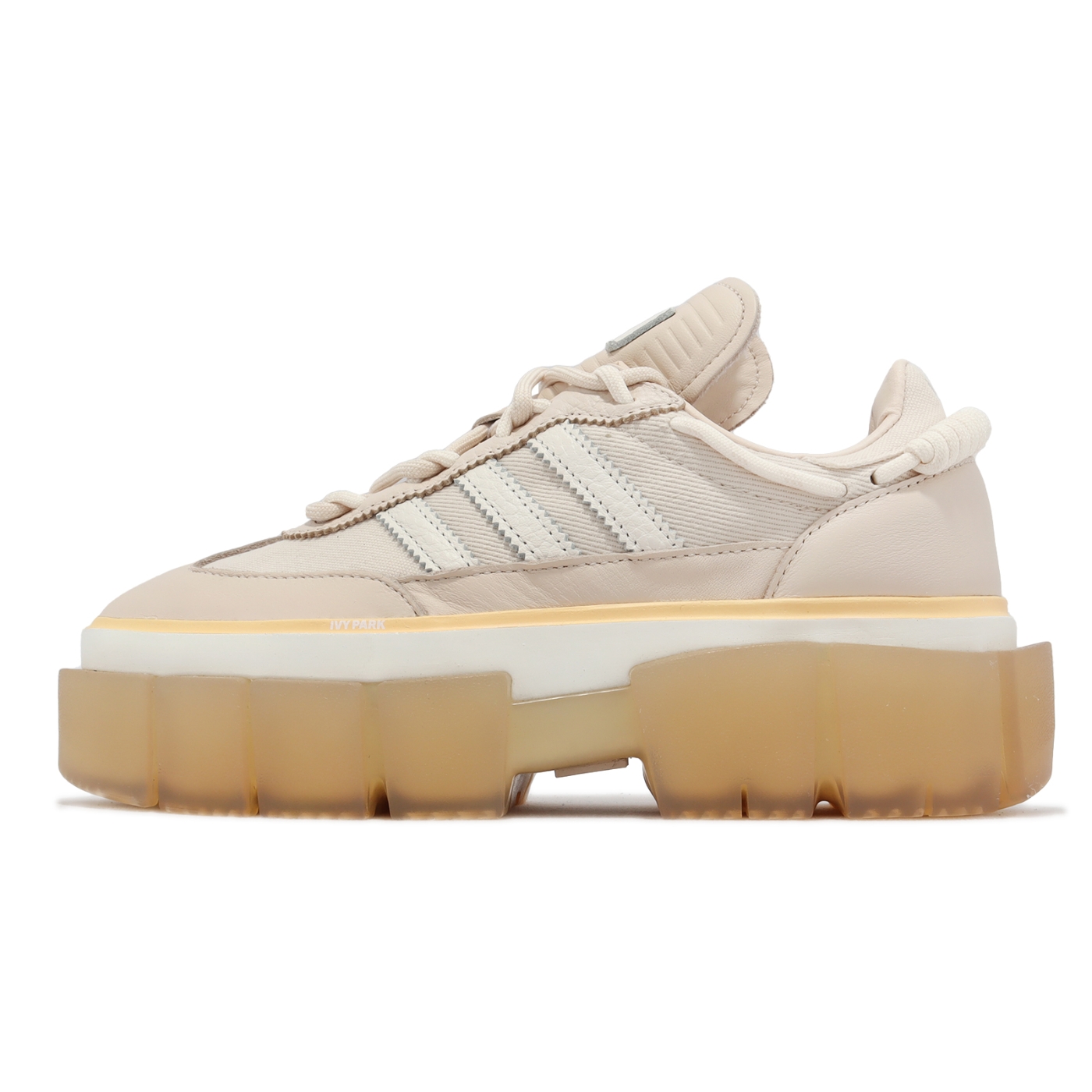 adidas 休閒鞋IVY PARK SUPER SLEEK 女鞋米白果凍底厚底增高碧昂絲聯名