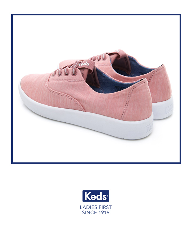 Keds STUDIO 輕量彈力休閒鞋-玫紅色