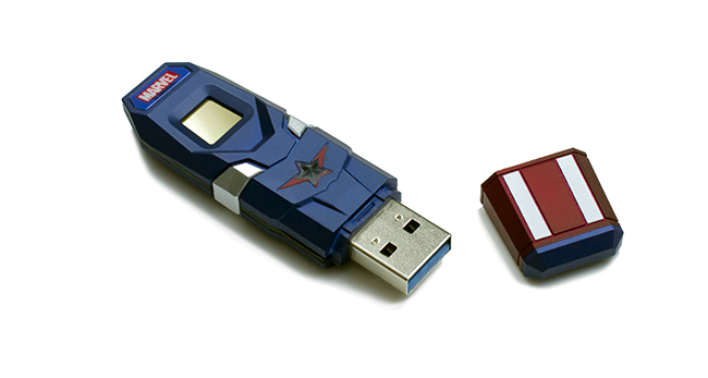 達墨 TOPMORE 漫威系列指紋辨識碟(美國隊長款) USB3.0 32GB