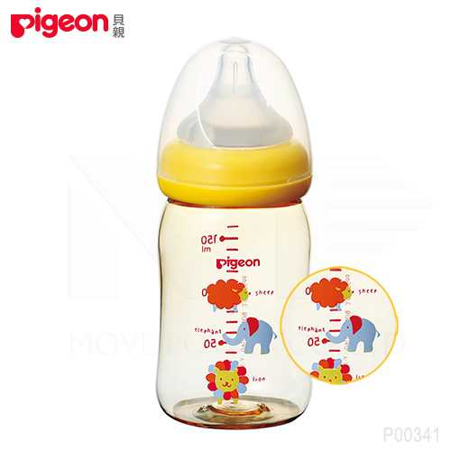 【任選】日本《Pigeon 貝親》母乳實感PPSU寬口奶瓶-可愛動物【160ml】