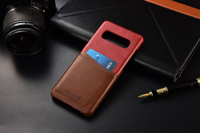 KEZiHOME 插卡系列 三星 Galaxy S10+ 6.4吋單底背蓋真皮保護殼