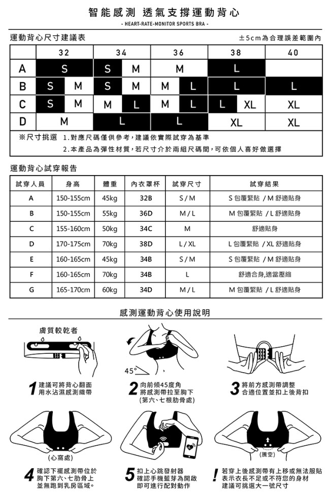 【2PIR】女款智能感測透氣支撐運動背心 科技黑