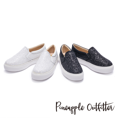 Pineapple Outfitter 璀璨時尚 亮片休閒懶人鞋-黑色
