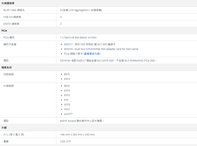 Synology DS1618+ 網路儲存伺服器