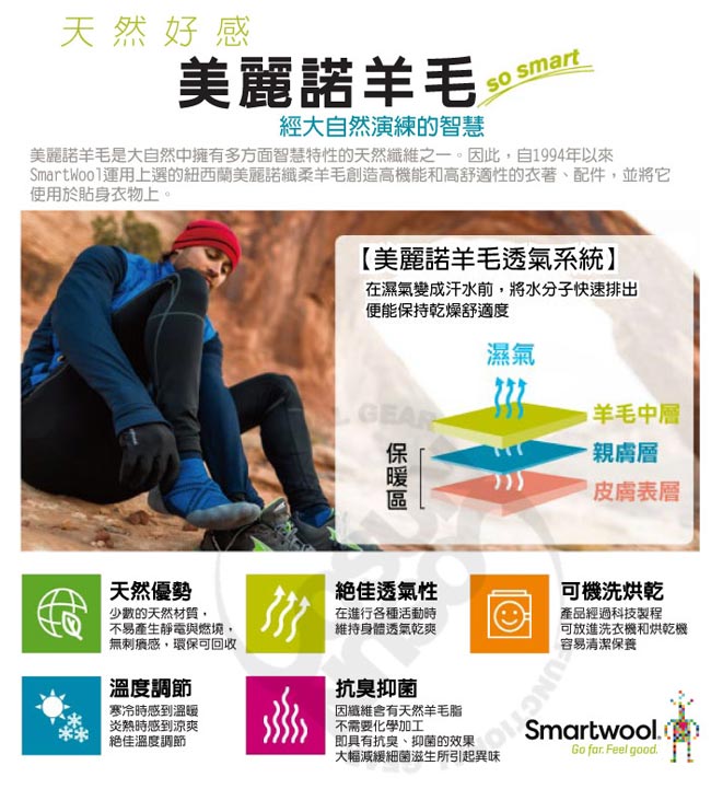 SmartWool 女 美麗諾羊毛 保暖圓領上衣_黑