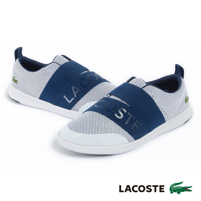 LACOSTE 女用休閒鞋-藍/灰