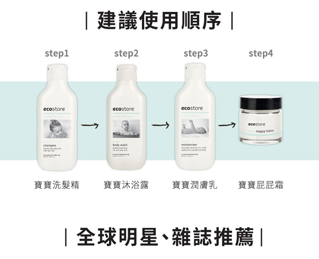 (即期品)ecostore 純淨寶寶沐浴露 200ml (到期日2019/11/01)