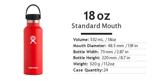 美國Hydro Flask 真空保溫兩用鋼瓶 532ml 石磨灰