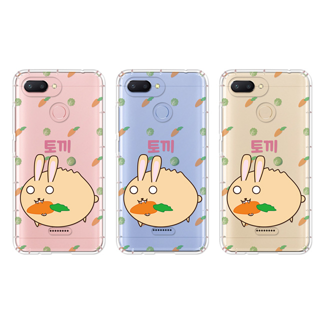 反骨創意 小米、紅米系列 彩繪防摔手機殼-包子星人(御兔包)