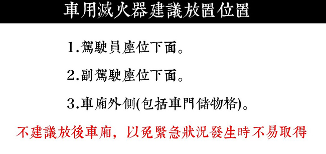 【防災專家】車用ABC乾粉滅火器10型 附置放架