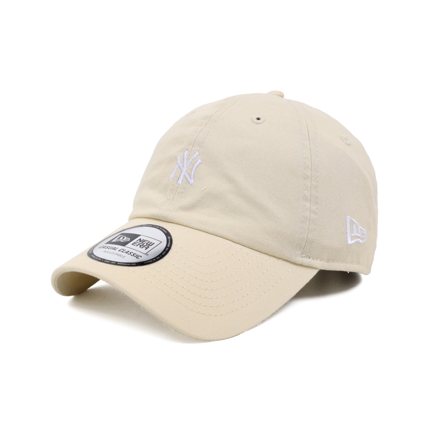 New Era 棒球帽Casual Classic MLB 米白可調式帽圍紐約洋基NYY 