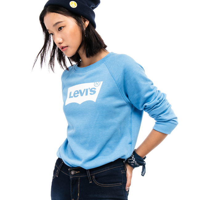 Levis 圓領大學T 女裝 LOGO