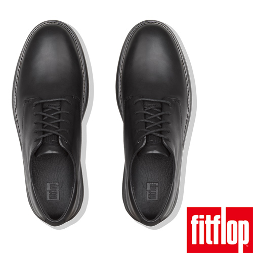 FitFlop HENRI LEATHER OXFORD SHOES-黑色