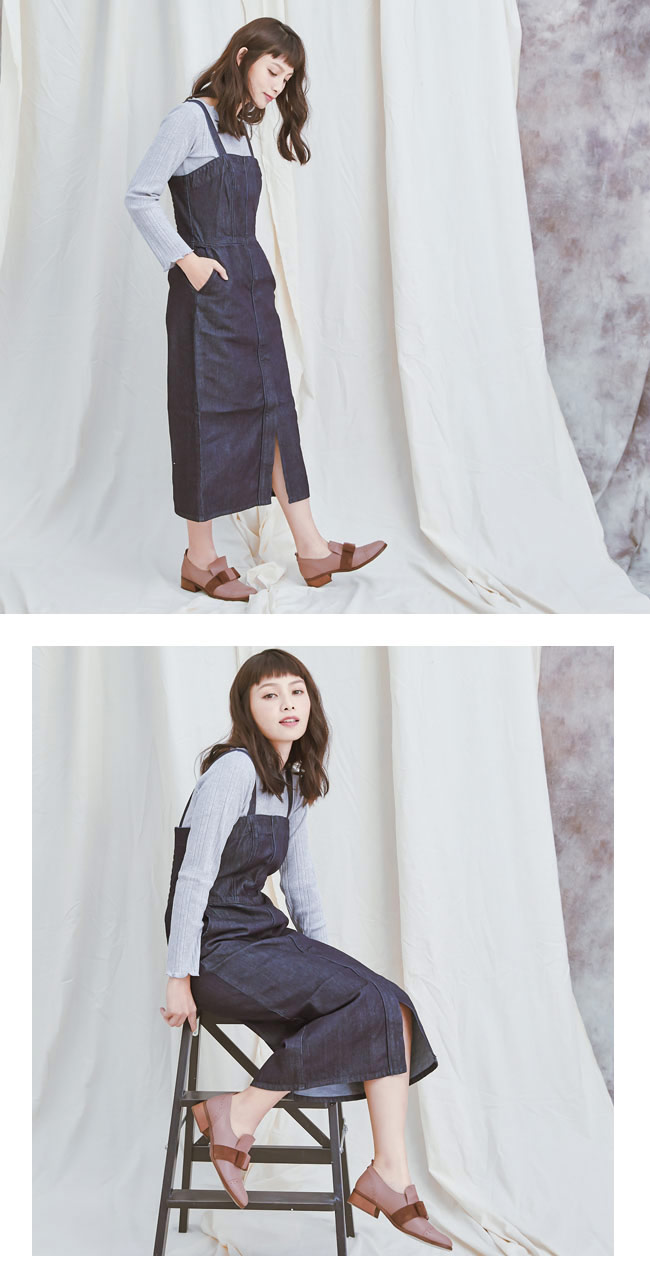 2.Maa (偏大)女神蝴蝶結雕花羊皮紳士跟鞋 - 咖啡