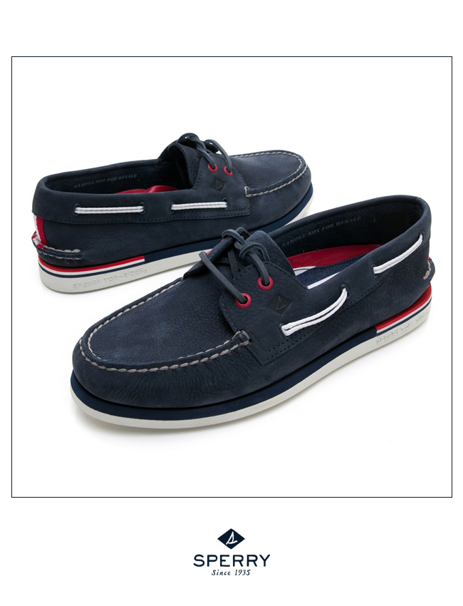 SPERRY 手工縫製時尚經典帆船鞋(男)-海軍藍