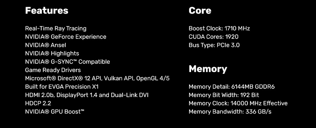 艾維克RTX 2060 6G SC Ultra GAMING GDDR6 PCI-E顯示卡